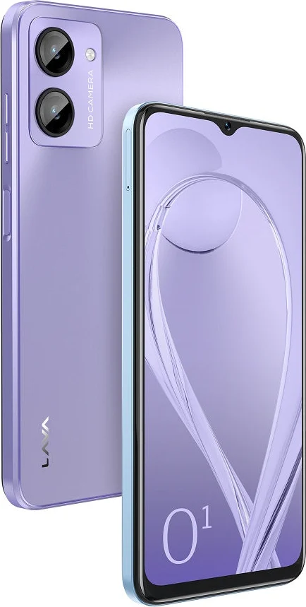 Lava O1, in Lively Lavender, front and back at an angle