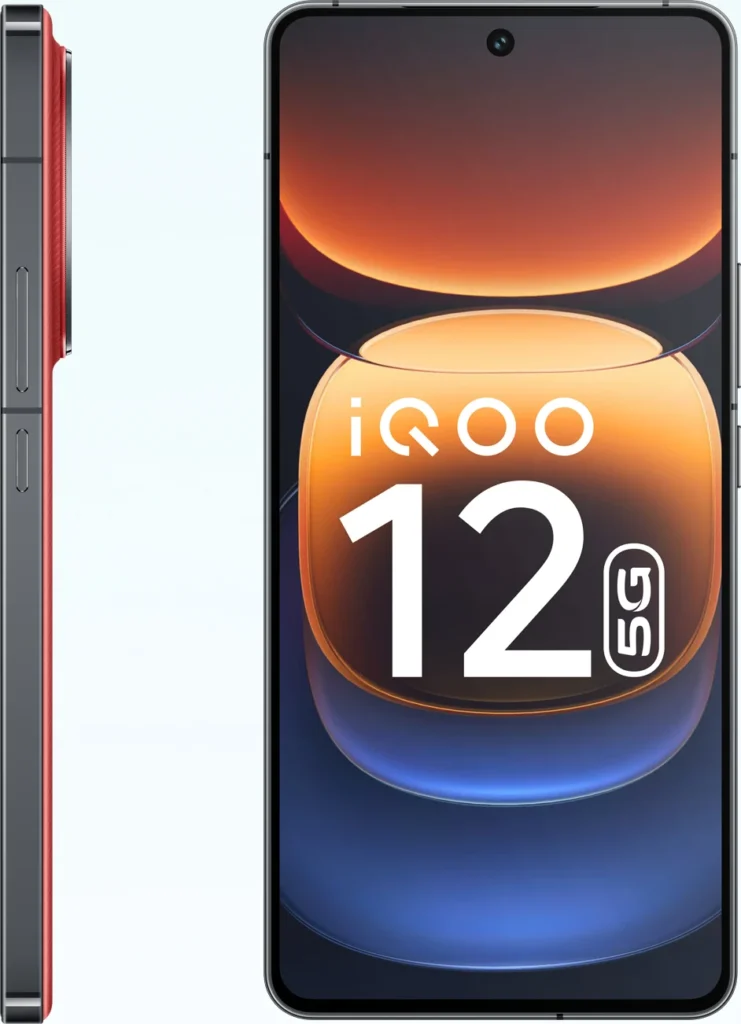iQOO 12, front display view showcasing screen and bezels