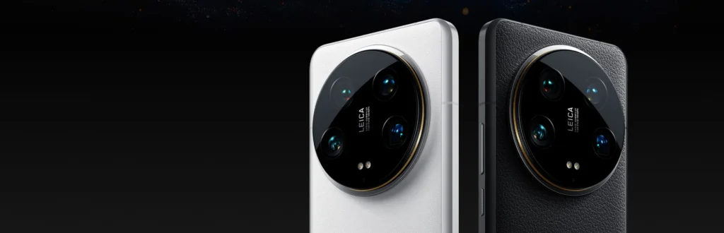 Xiaomi 14 Ultra, in White and Black, side by side