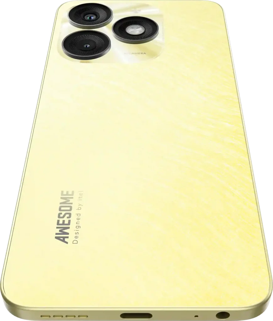 itel A50 in Shimmer Gold