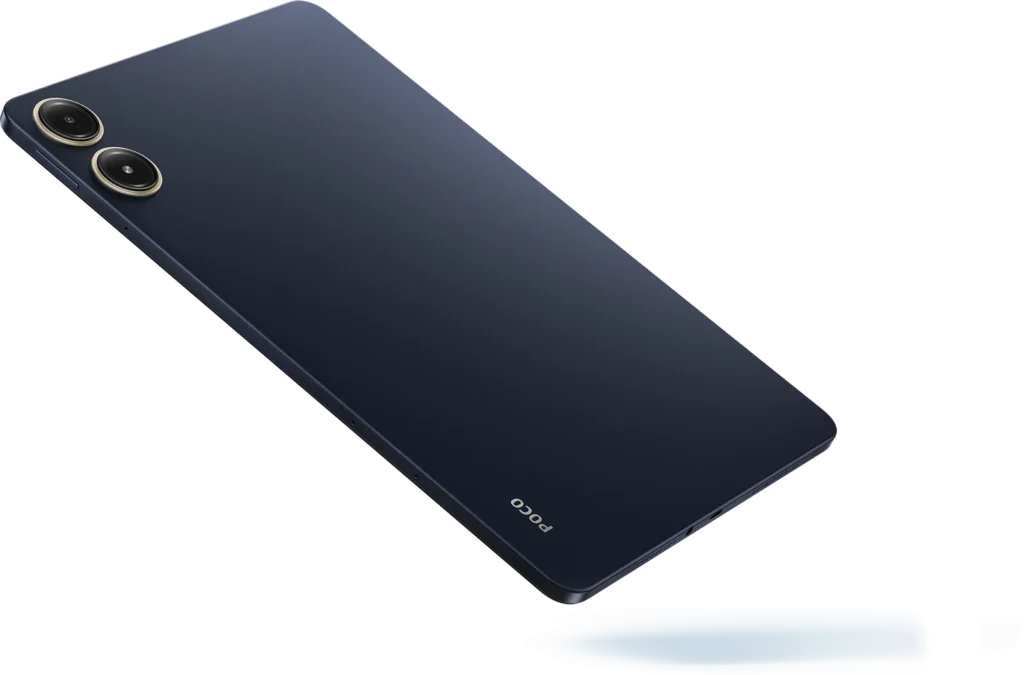 POCO Pad 5G, back in Cobalt Blue at an angle