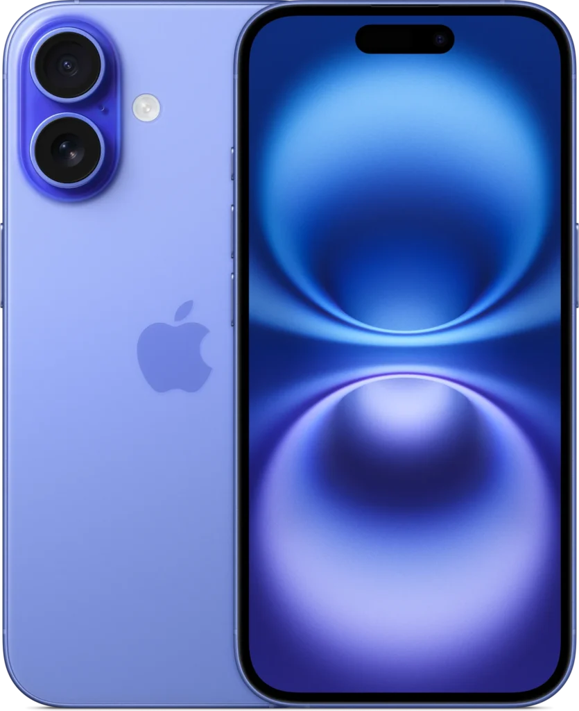 iPhone 16 in Ultramarine