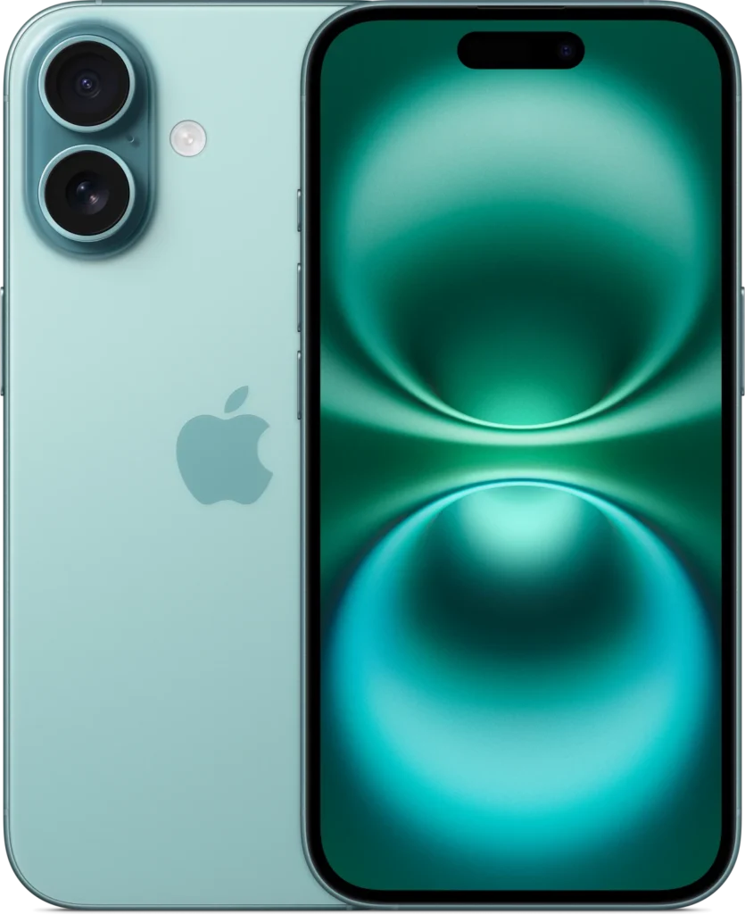 iPhone 16 in Teal