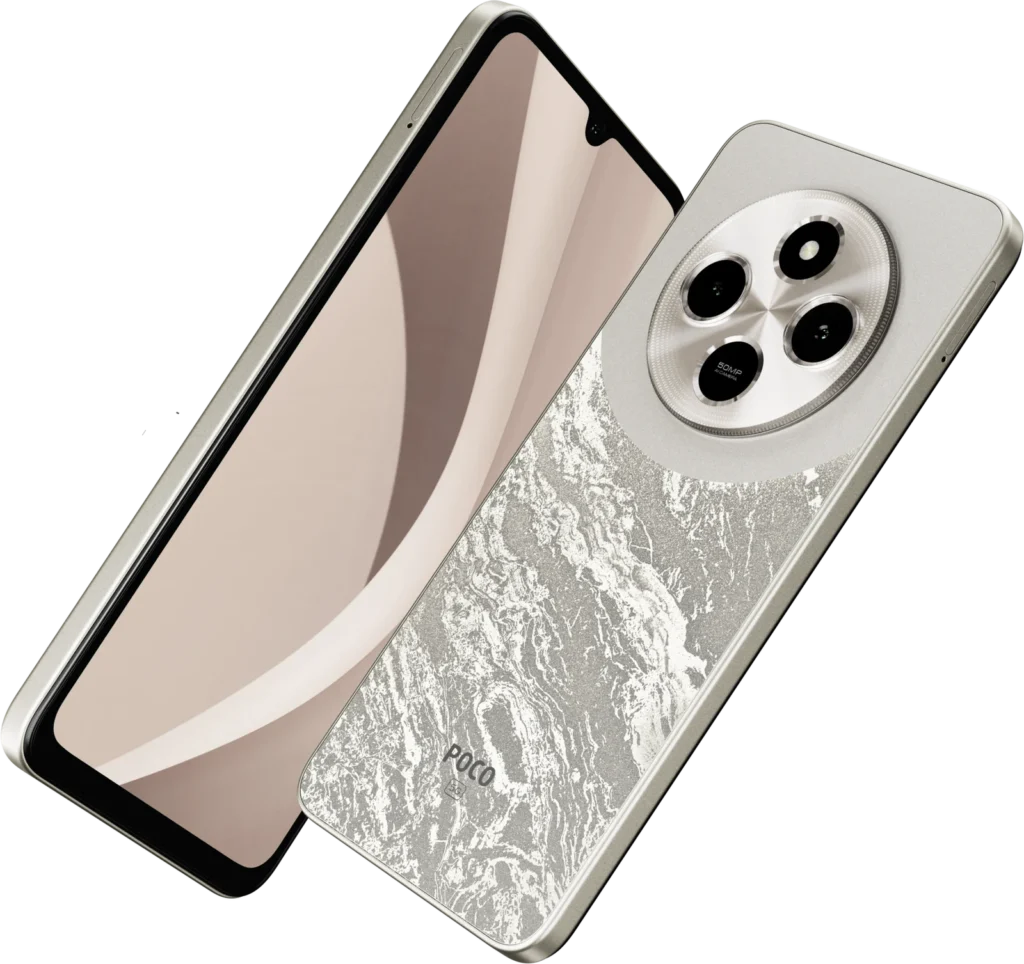 Poco C75 in Silver Stardust