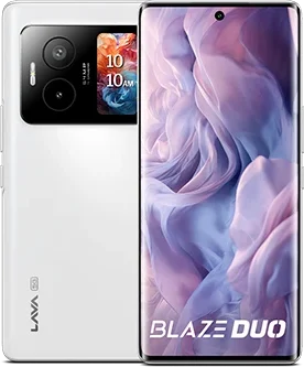 Lava Blaze Duo 5G in Arctic White