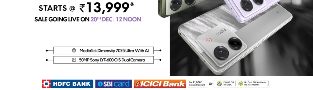 Poco M7 Pro, camera module close-up