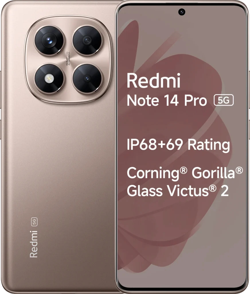 Redmi Note 14 Pro 5G in Champagne Gold