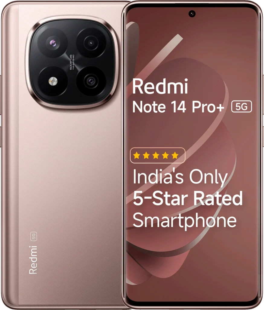 Redmi Note 14 Pro+ 5G in Champagne Gold