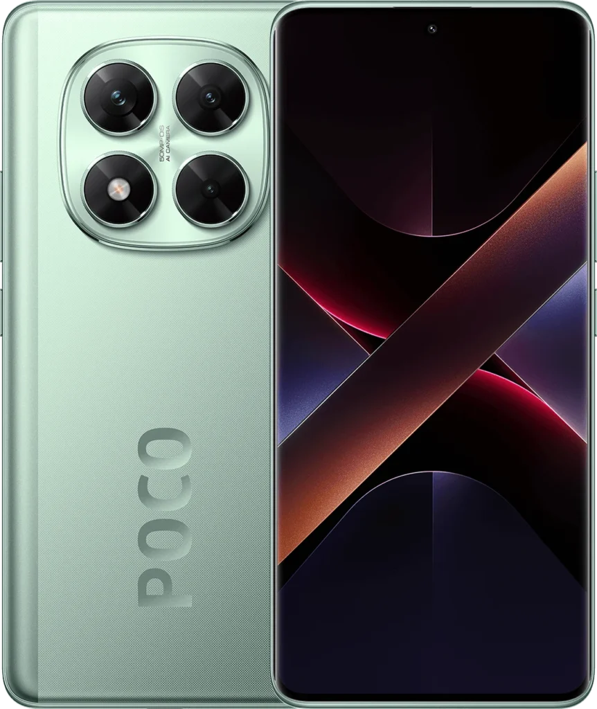 Poco X7 in Glacier Green