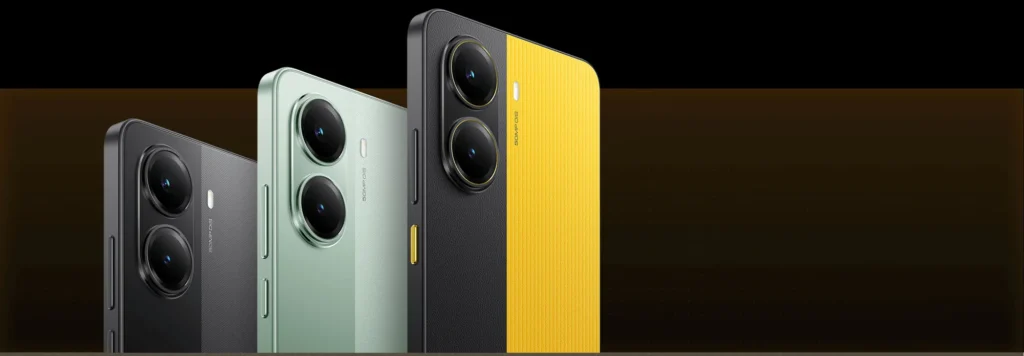 Poco X7 Pro, three colours, side by side