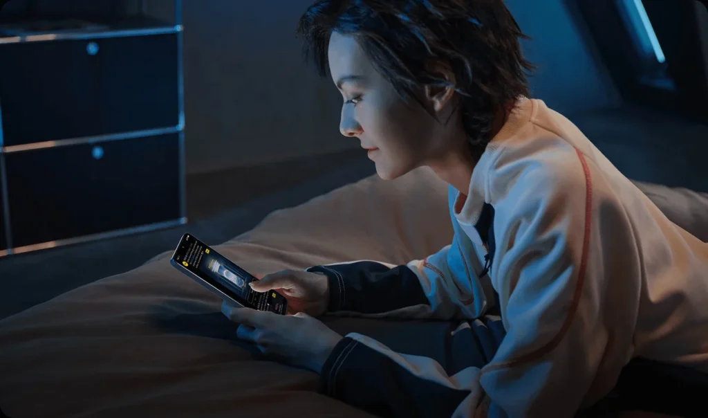 Poco X7 Pro, used in bed at night