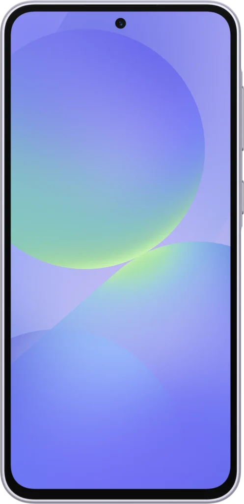 Samsung Galaxy A36 5G, front view in Awesome Lavender