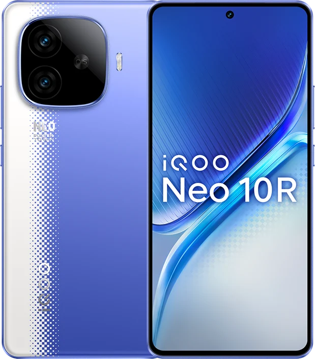 iQOO Neo 10R in Raging Blue