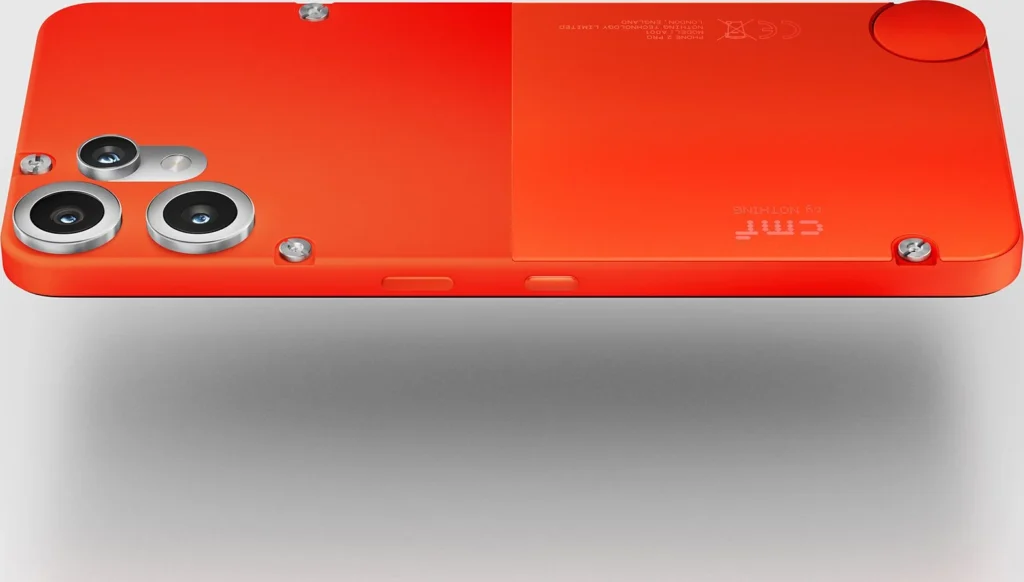 Nothing CMF Phone 2 Pro, in Orange, side profile