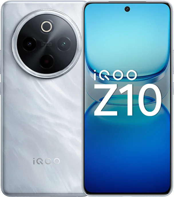 iQOO Z10 in Glacier Silver