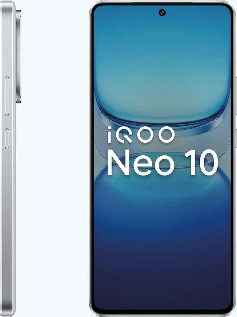 iQOO Neo 10, front display view showcasing screen and bezels
