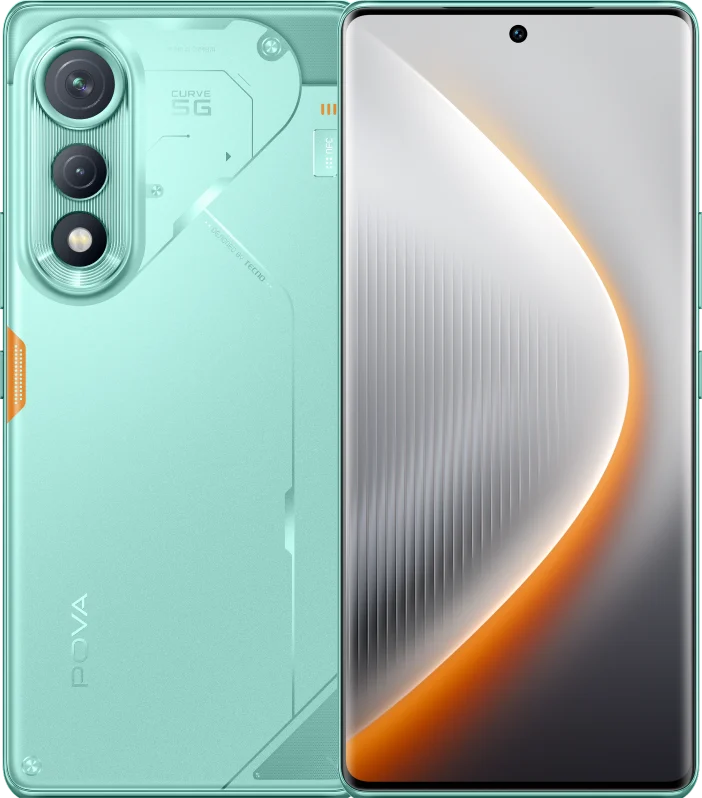 TECNO POVA CURVE 5G in Neon Cyan