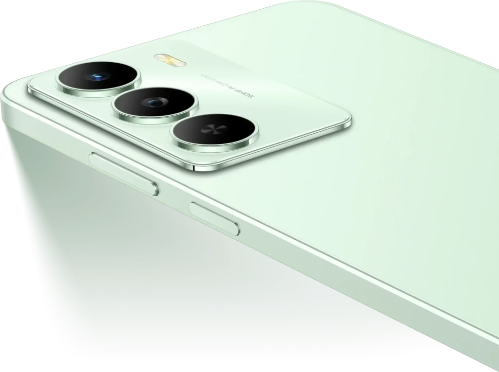 realme C73 5G, camera close-up in Jade Green
