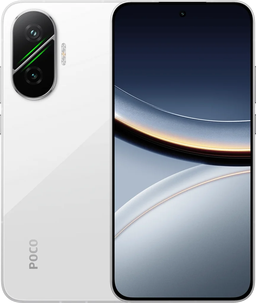 Poco F7 in Frost White