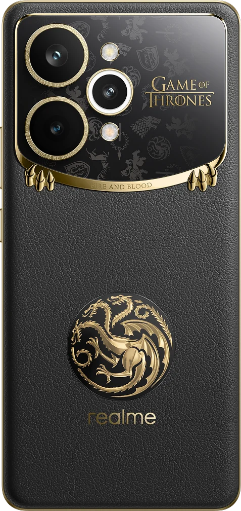 realme 15 Pro 5G in Game of Thrones Dragonfire Black
