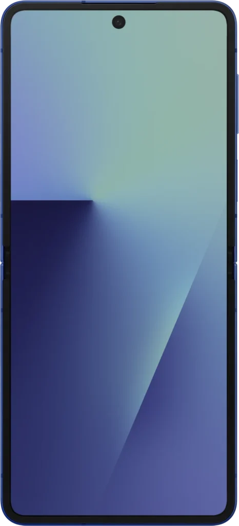 Samsung Galaxy Z Flip7, unfolded, main display