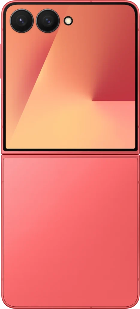 Samsung Galaxy Z Flip7 in Coralred