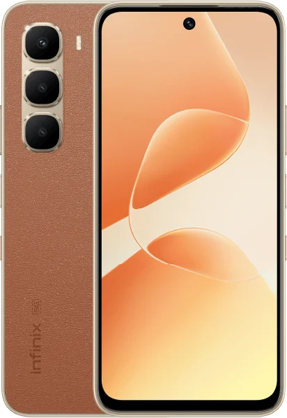 Infinix Hot 60 5G+ in Caramel Glow