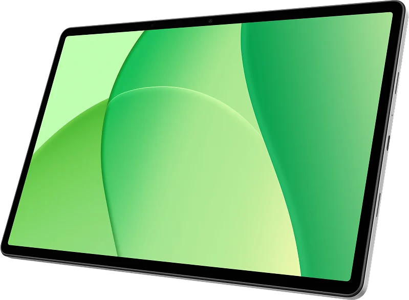 OPPO Pad SE, in Starlight Silver, from the front at an angle