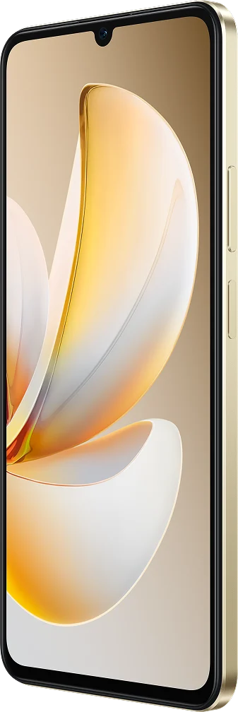 realme NARZO 80 Lite, in Beach Gold, front at an angle