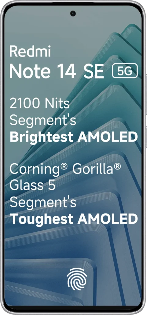 Xiaomi Redmi Note 14 SE 5G, Chassis profile showing precision frame