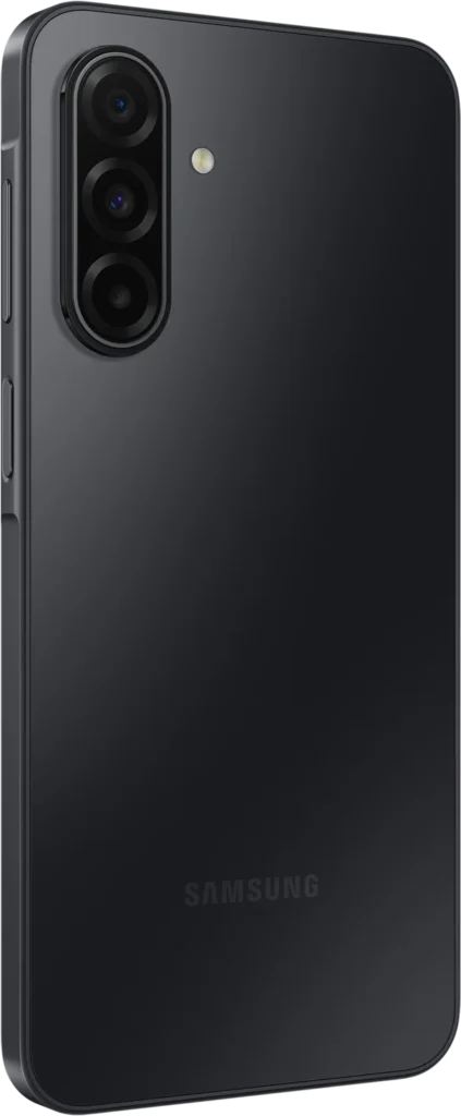Samsung Galaxy A17 5G, in Black, at an angle