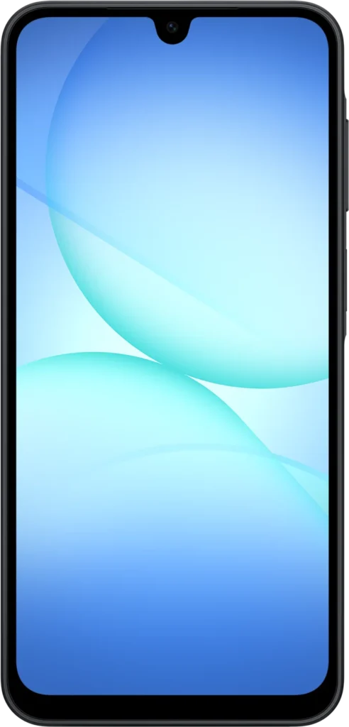 Samsung Galaxy A17 5G, front view in Black