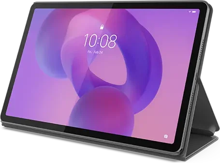 Lenovo Idea Tab, in the folio case, from the front