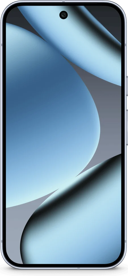 Google Pixel 10 Pro, in Moonstone, from the front