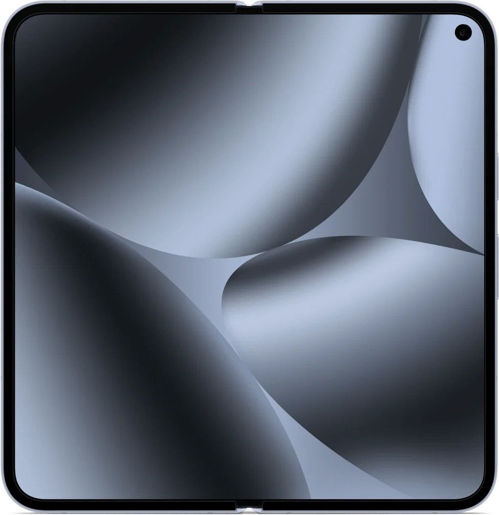 Google Pixel 10 Pro Fold, in Moonstone, opened flat, inner screen