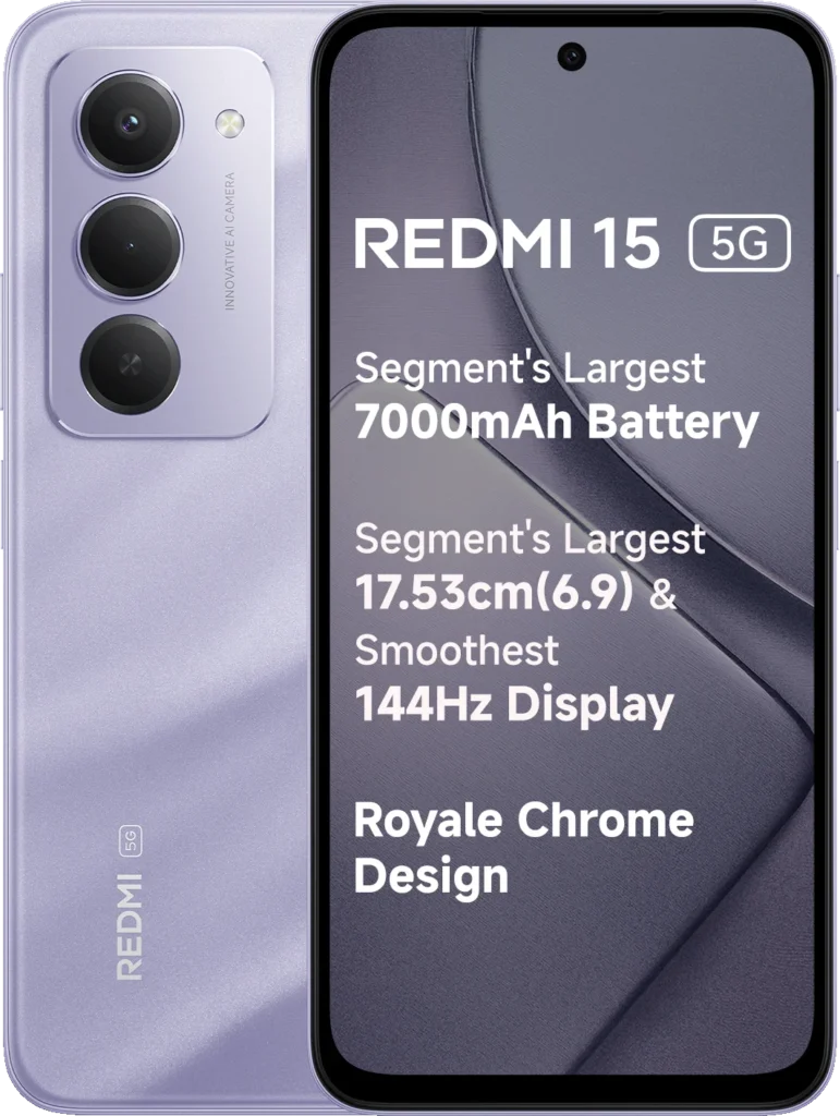 Redmi 15 5G in Sandy Purple