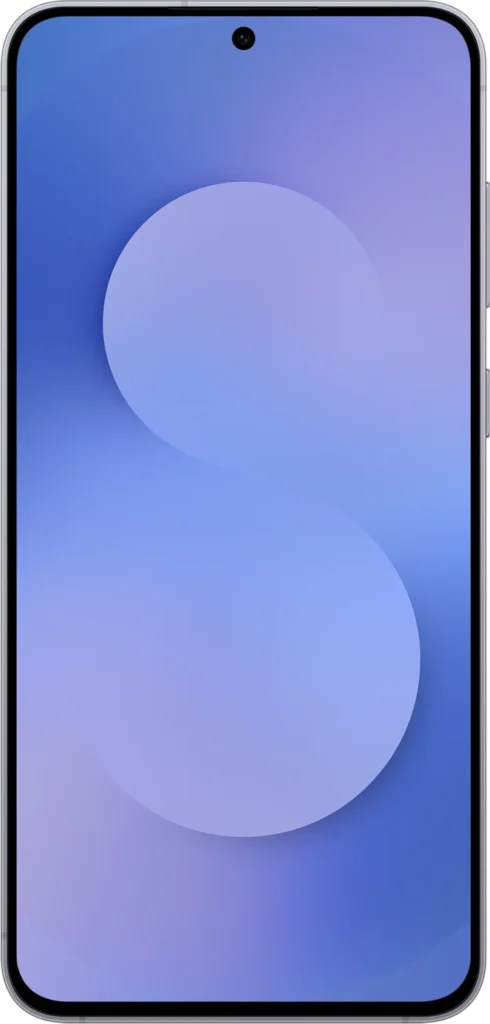 Samsung Galaxy S25 FE, front view in Navy