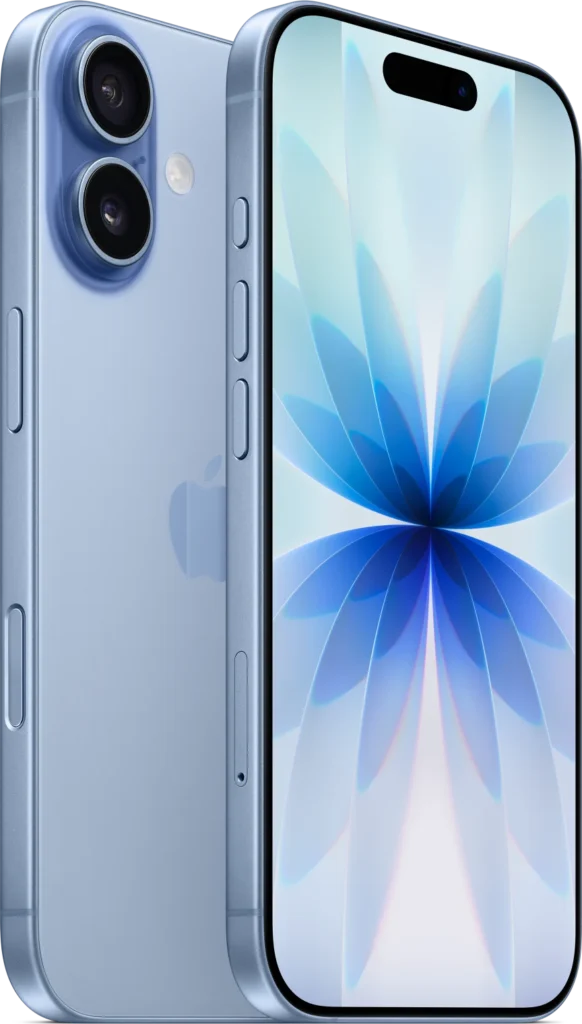 iPhone 17 in Mist Blue