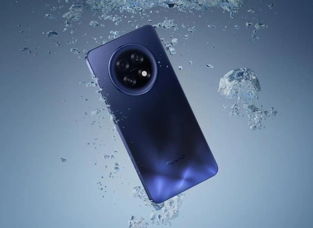 OPPO F31 Pro+ 5G, in Gemstone Blue, under water