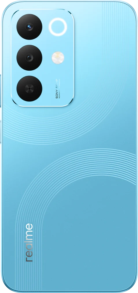 realme 15x 5G in Aqua Blue