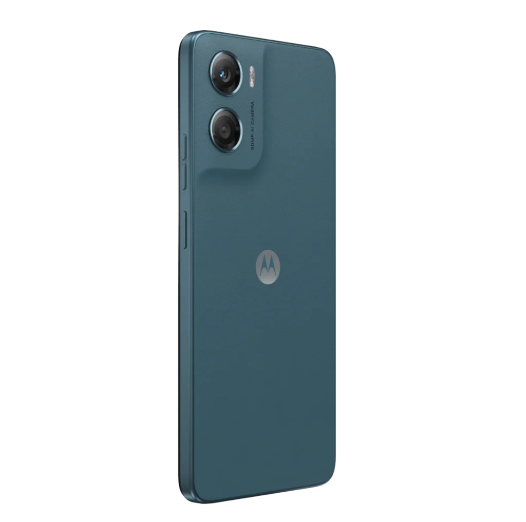 Motorola Moto G06 Power, in Pantone Tapestry, angled perspective