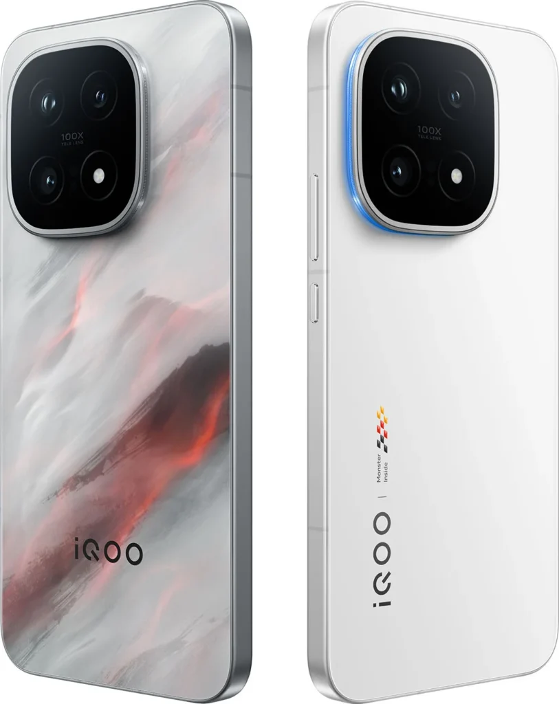 iQOO 15, angled chassis perspective highlighting frame profile