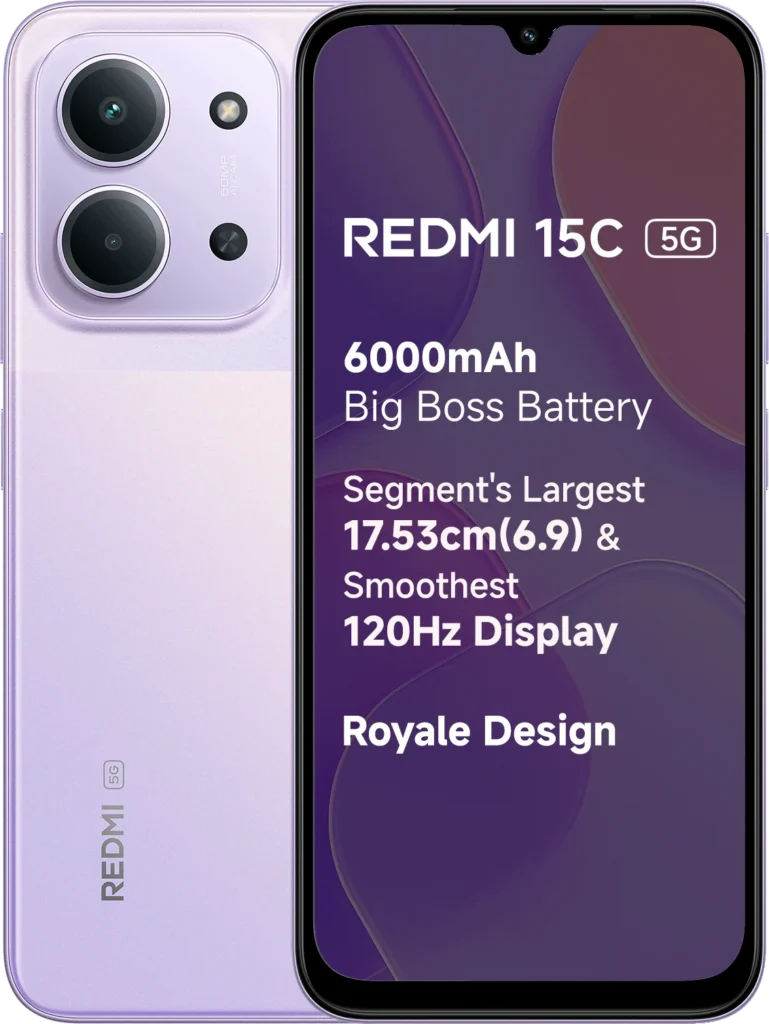 Redmi 15C 5G in Dusk Purple