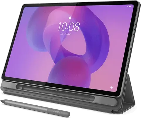 Lenovo Idea Tab Plus, in the folio case with the Tab Pen