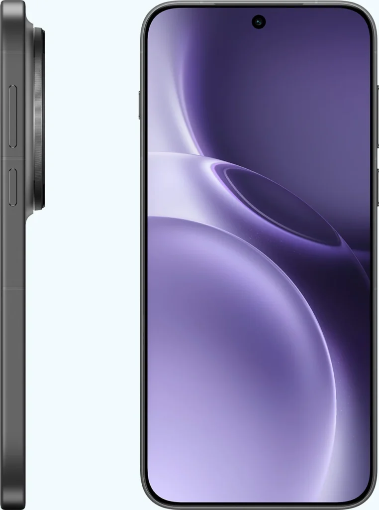 vivo X300 Pro, in Elite Black, side and front