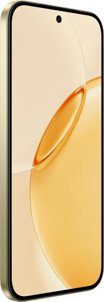 realme 16 Pro 5G, in Master Gold, from the front