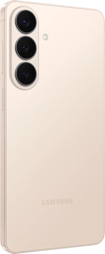 Samsung Galaxy S26+, in Pinkgold, at an angle