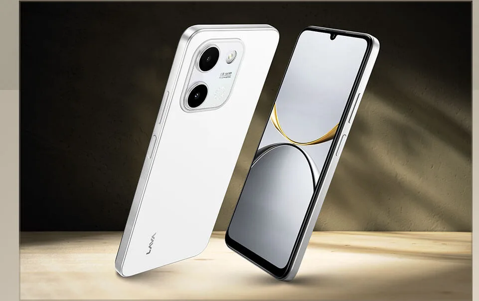 Lava Bold N2, in Siachen White, back and front standing in warm light