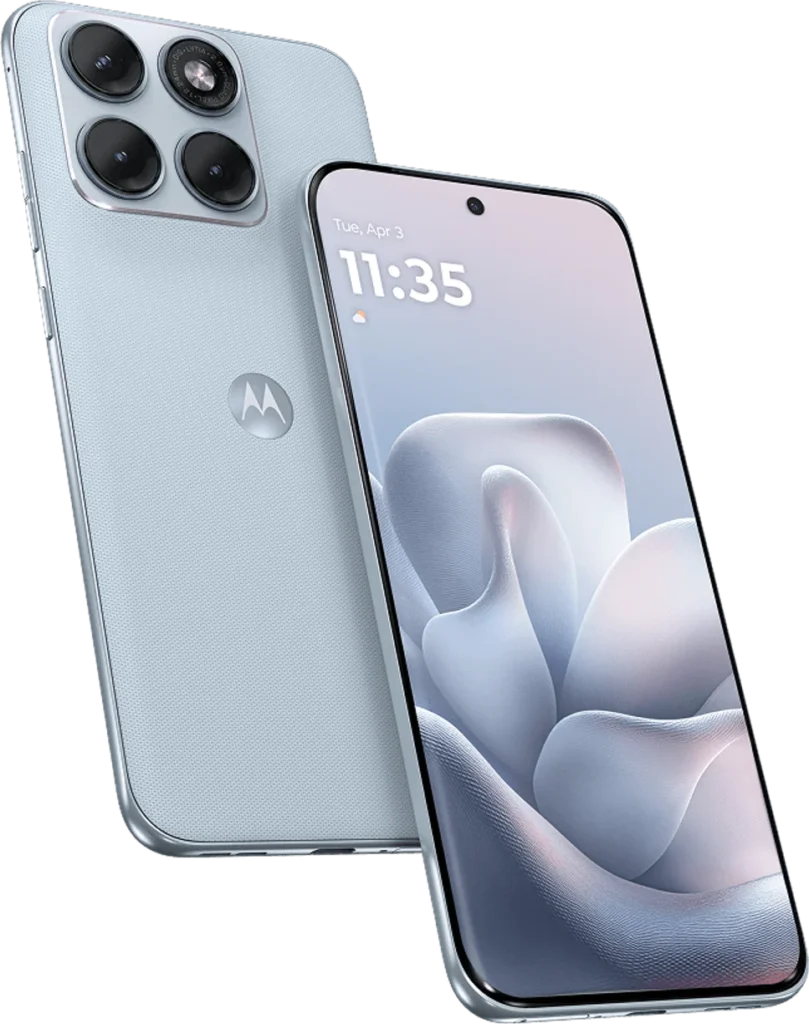 Motorola Edge 70 Fusion, front view showing 6.8-inch 144Hz Extreme AMOLED display