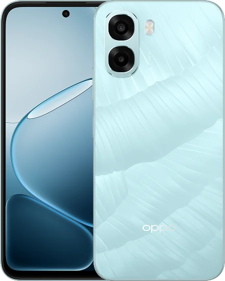OPPO A6x 5G in Ice Blue